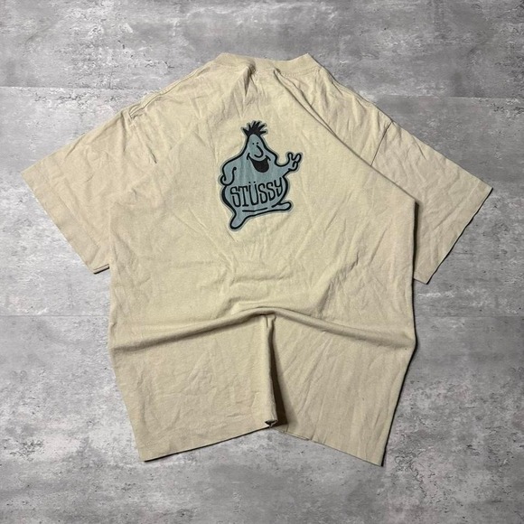 Stüssy Other - Y2K Vintage 90s Skater Grunge Oversized Stussy Ghost Character Tee